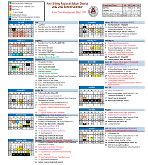  2022-2023 School Calendar